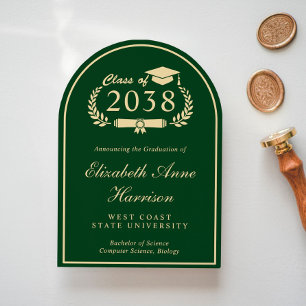 Elegant Photo College Graduation Announcement