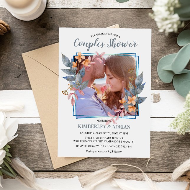 Elegant Photo Couples Shower | Wedding Invitation (Creator Uploaded)