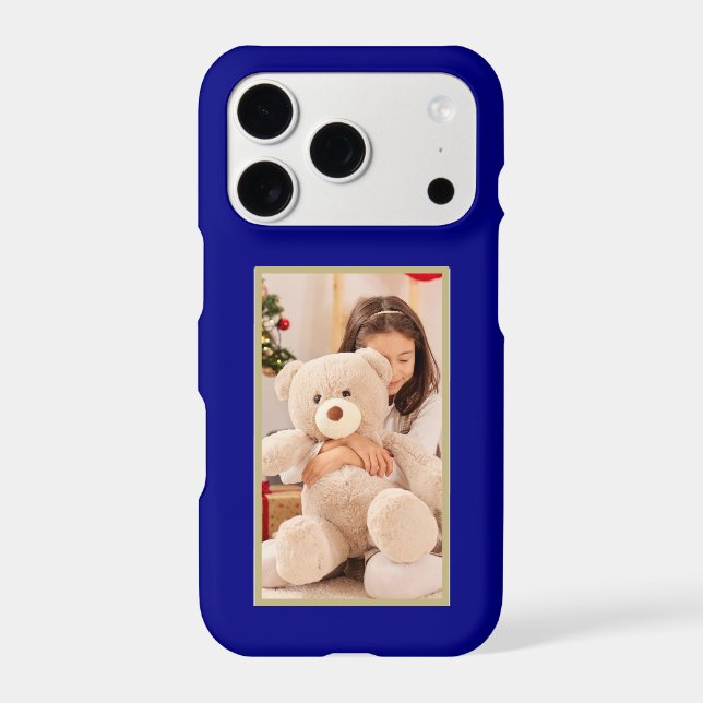 Elegant Photo Custom Navy Blue case-Mate  (Back)