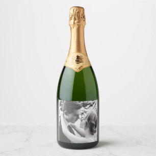 ELEGANT PHOTO CUSTOM WEDDING WINE LABEL LABELS