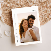 Elegant Photo Destination Wedding Save The Date