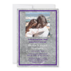 Elegant photo double graduation Announcement