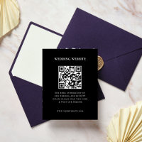 Elegant photo frame QR code| RSVP | Website |