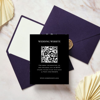 Elegant  photo frame QR code| RSVP | Website | 