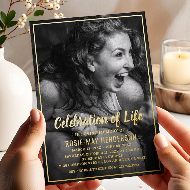 Elegant Photo Funeral Memorial (Creator Uploaded)