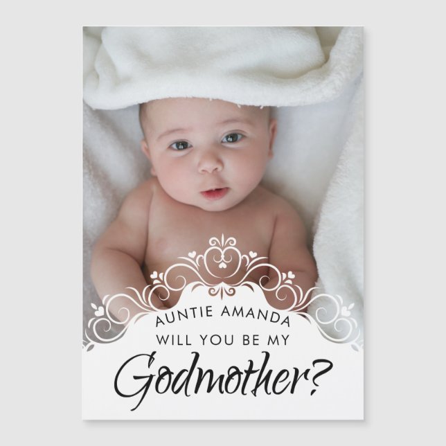 Elegant Photo Godmother Proposal (Front)