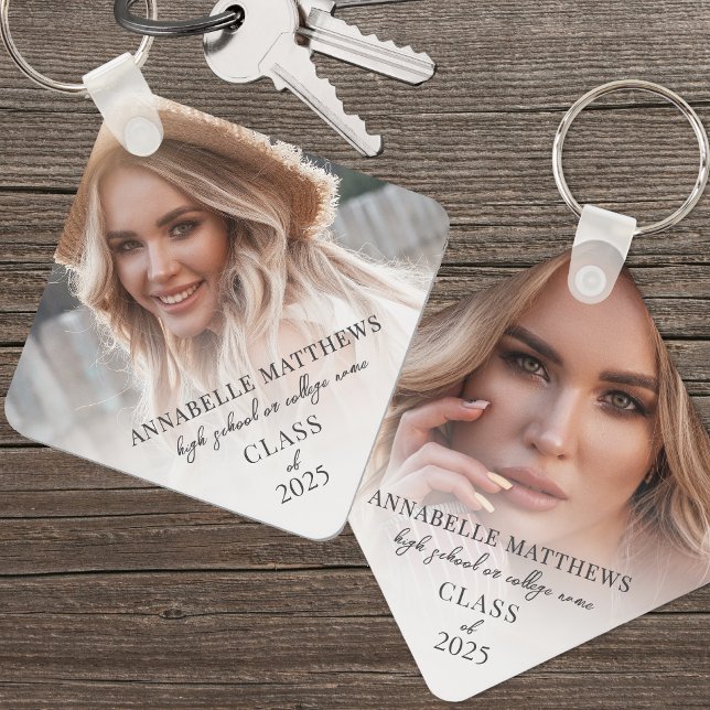 Elegant Photo Graduation Key Ring (Elegant Photo Graduation keychain)