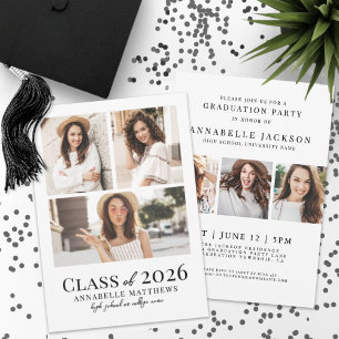 Elegant Photo Graduation Party Invitation
