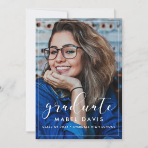 Elegant Photo graduation party invitation