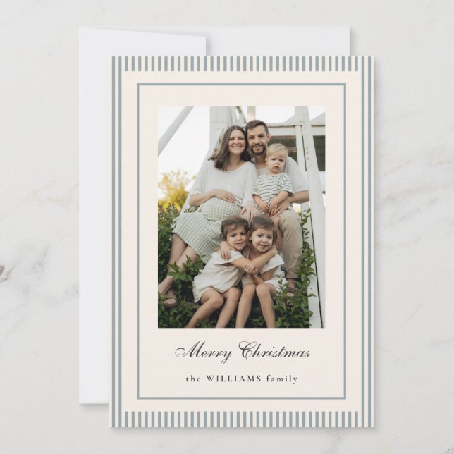 Elegant Photo Holiday Card (Front)