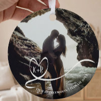 Elegant Photo Honeymoon Trip Memories Keepsake