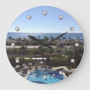 Elegant, photo, hotel, large clock