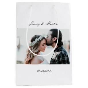 Elegant photo medium gift bag