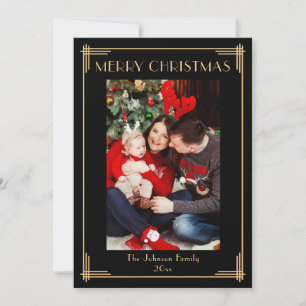 Elegant Photo Merry Christmas Holiday Card