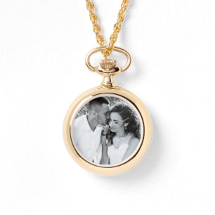 Elegant Photo Modern Minimalist Necklace Watch