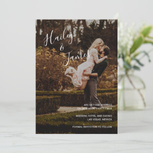 Elegant Photo Modern Wedding Save The Date