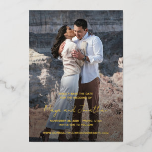 Elegant Photo Modern Wedding Save the Date