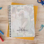 Elegant Photo Monogram Name 2024 Planner<br><div class="desc">Classy personalised 2024 planner featuring a full printed photo front/back for you to change to your own,  a white overlay,  your initial and name.</div>
