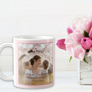 Elegant Photo Mum Quote Modern Script Coffee Mug