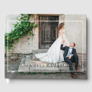 Elegant photo of the wedding guest book