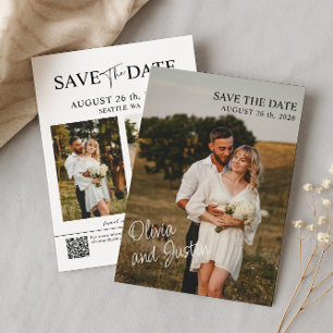 Elegant Photo Save the Date Invitation