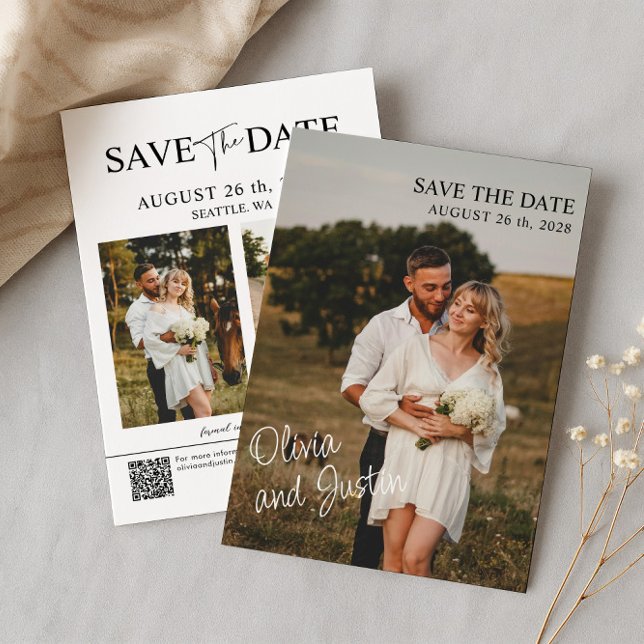 Elegant Photo Save the Date Invitation (Creator Uploaded)