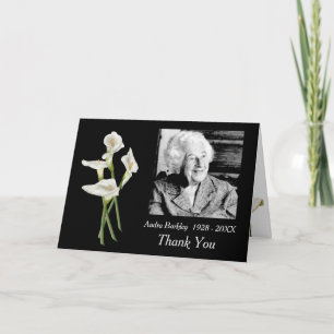 Elegant Photo Thank You for Your Sympathy Card