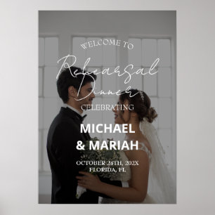 Elegant Photo The Night Before Rehearsal Dinner Poster
