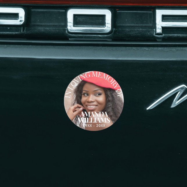 Elegant Photo Waterproof Funeral Favour Stickers (Creator Uploaded)