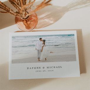 Elegant Photo Wedding Guest Book