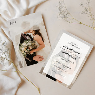 Elegant Photo Wedding Invitation