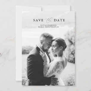 Elegant Photo Wedding Save the Date Invitation