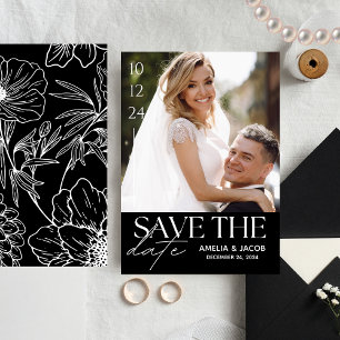 Elegant Photo Wedding Save The Date  Invitation