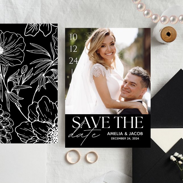 Elegant Photo Wedding Save The Date  Invitation (Creator Uploaded)