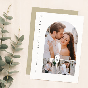 Elegant Photo Wedding Save the Date Invite