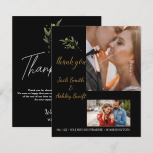 Elegant Photo Wedding Thank you