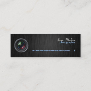 Elegant Photography Business Card w/ QR Code