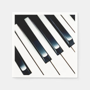Elegant Piano Keys Paper Napkin