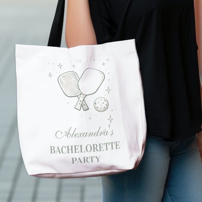 Elegant Pickleball Club Bachelorette Party Tote Bag (Creator Uploaded)