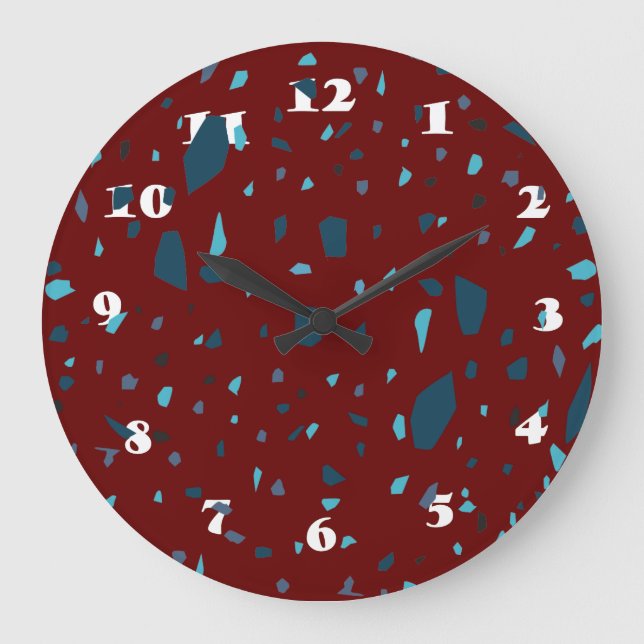 Elegant Pieces Terrazzo Pattern Large Clock (Front)