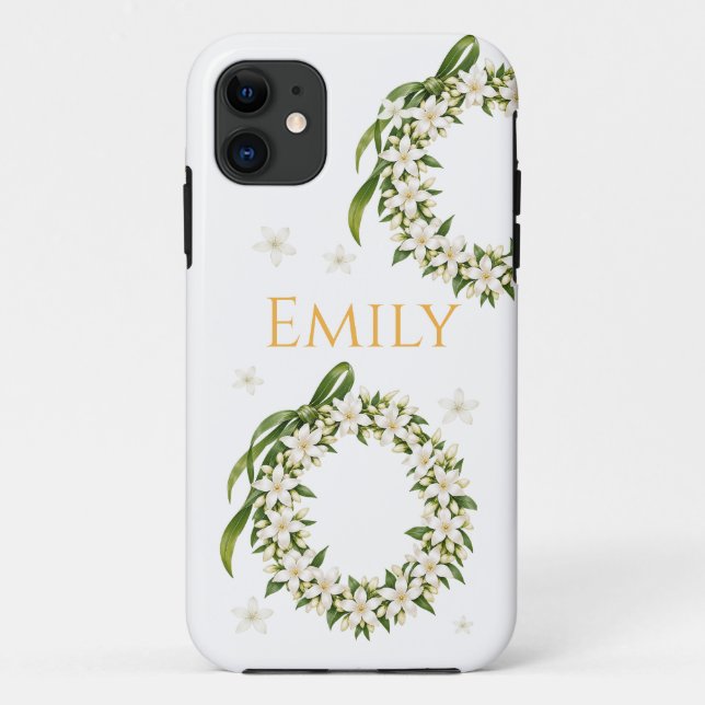 Elegant Pikake Lei iPhone Case  (Back)