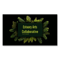 Elegant Pine Fern Evergreen Black Botanical
