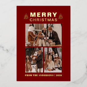 Elegant Pine Tree & Tartan Plaid Christmas 3 Photo