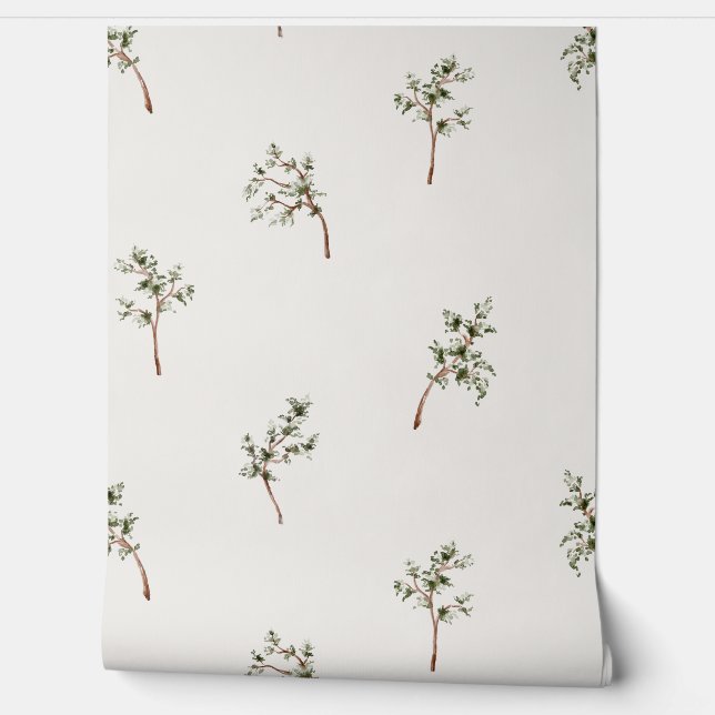 Elegant Pine Tree Wallpaper (Unrolling)