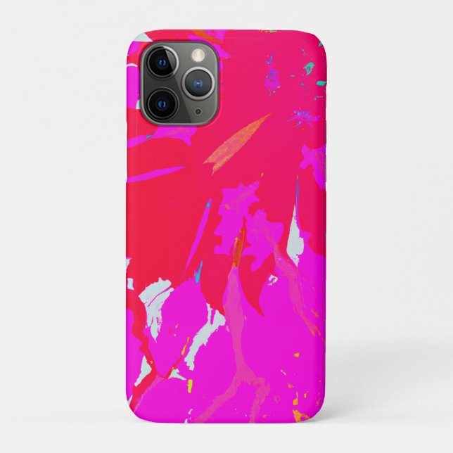 Elegant Pink Abstract Pattern Case-Mate iPhone Case (Back)