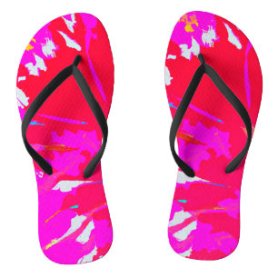 Elegant Pink Abstract Pattern Jandals