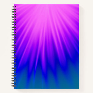 Elegant Pink and Blue Abstract Notebook