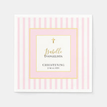 Elegant Pink and Gold Christening Party