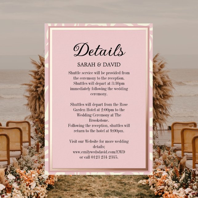 Elegant Pink and Rose Gold Wedding Enclosure  (Creator Uploaded)