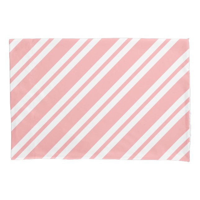 Elegant pink and white merry Christmas  Pillowcase (Front)